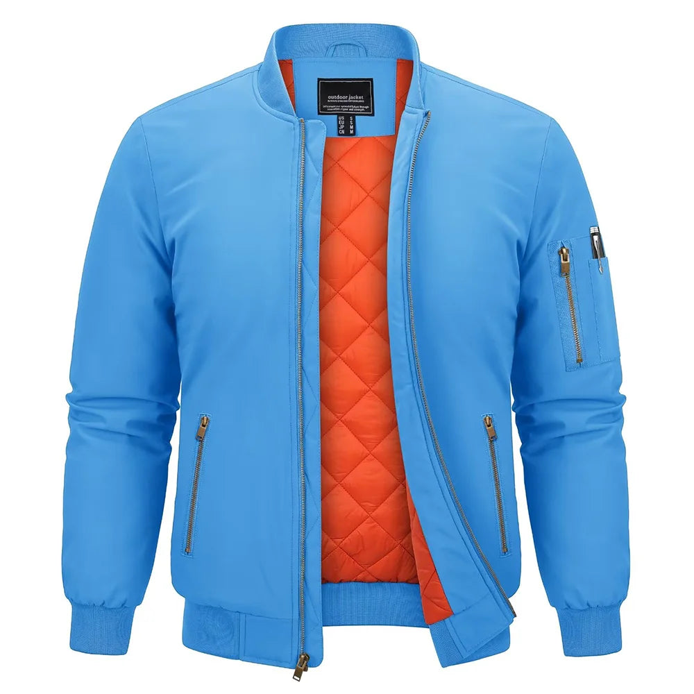 Parka hiver / veste bomber matelassée avec doublure polaire résistante à la pluie "TACVASEN - TJ368"