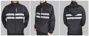 Veste de cyclisme / coupe-vent avec traitement hydrofuge & capuche "WOSAWE - BL225" WOSAWE