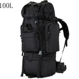 Sac à dos tactique avec housse de pluie 100L résistant 900D "L&Q Army - BL023"