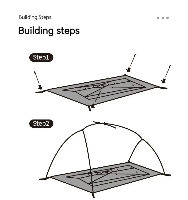 Tente de camping / bivouac en nylon siliconé 20D double-parois pour 2 personnes "Naturehike - Star River 2" Naturehike