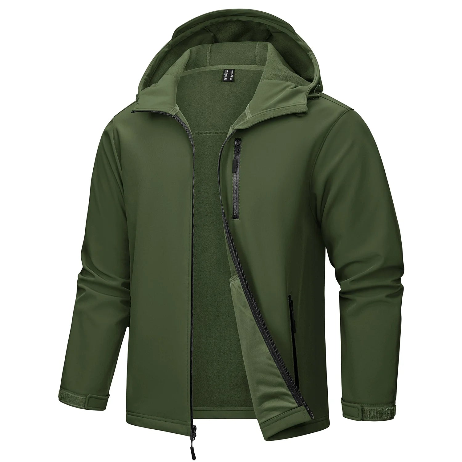 Softshell / veste en polaire imperméable à capuche pour homme "TACVASEN - TJ659"