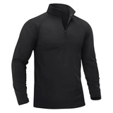 T-shirt thermique / sweat-shirt polaire à fermeture éclair 1/4 et manches longues pour homme "TACVASEN - TS321"