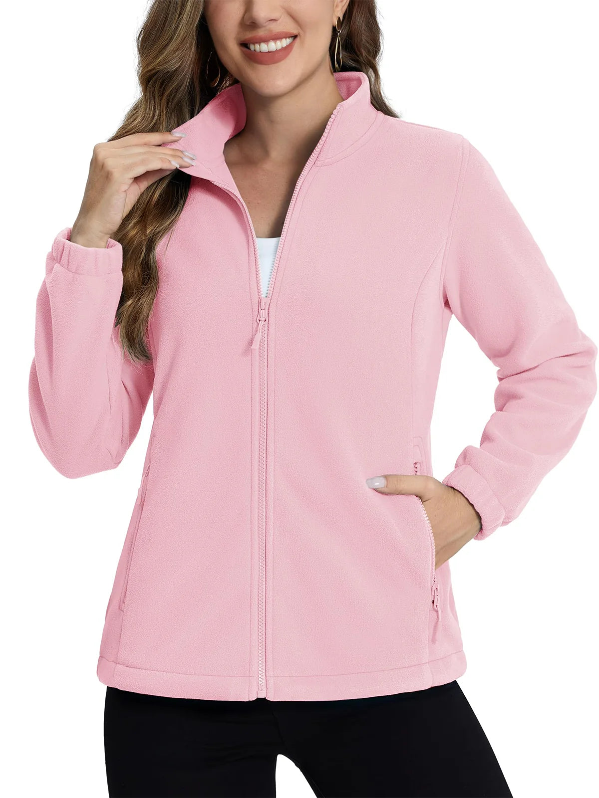 Softshell / polaire avec poches zippées pour femme "TACVASEN - TJ602"