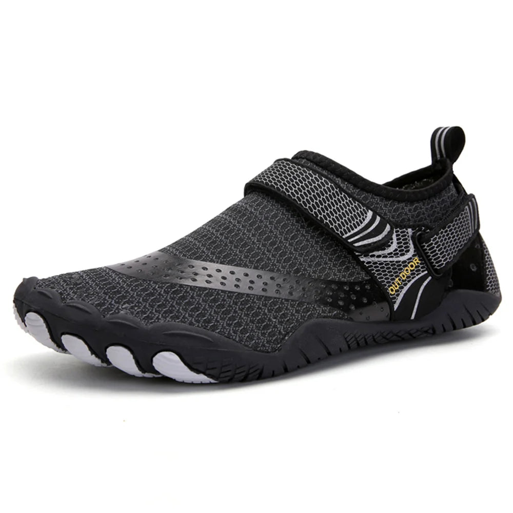 Chaussures d'eau antidérapantes à cinq doigts pour hommes et femmes, baskets légères à séchage rapide, pour pataugeoire en plein air, natation, pieds nus Planète Rando