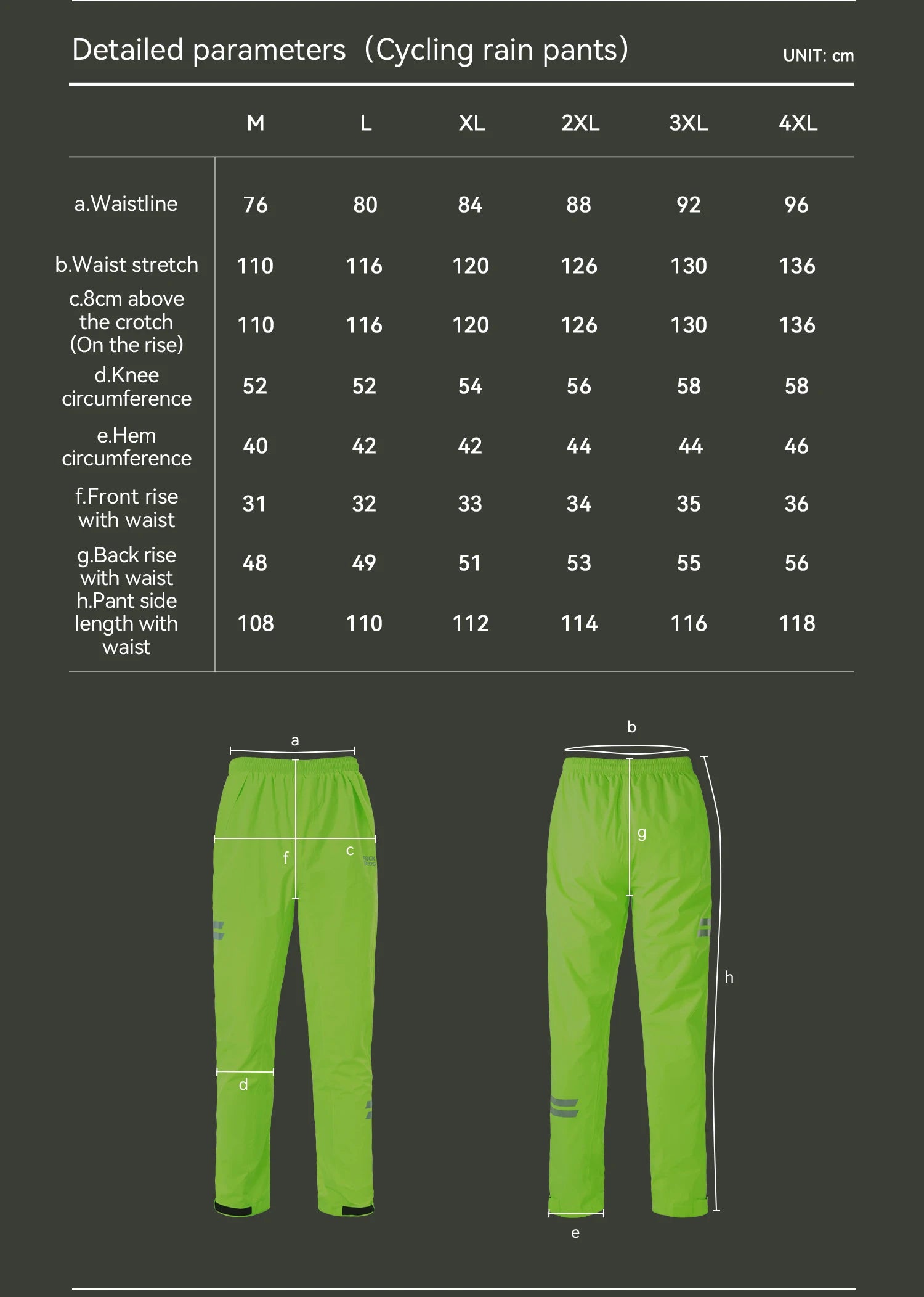 Ensemble imperméable de cyclisme "ROCKBROS - YPY028" ROCKBROS