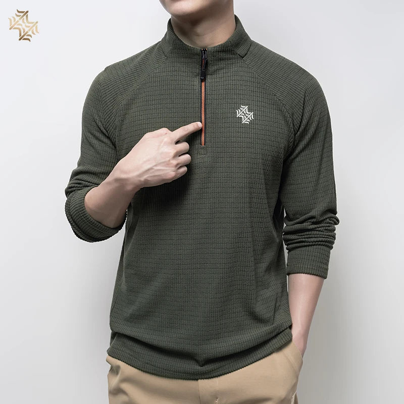 Sweat-shirt / t-shirt à manches longues en micro-polaire et respirant pour homme "SBWL - 88169"