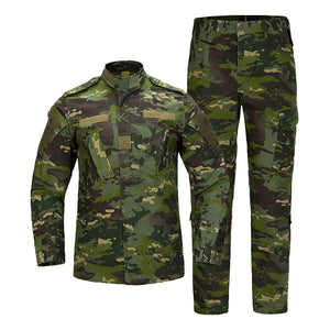 Combinaison de camouflage 17 couleurs, ensemble de vêtements de combat Airsoft, vêtements d'entraînement surdimensionnés, costumes de chasse et de pêche en plein air 3XL A2F48 Planète Rando