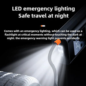 EAFC voiture sans fil pompe à Air compresseur d'air pneu boule gonfleur lumière LED Mini pneu gonfleur électrique pour voiture motos balles Planète Rando