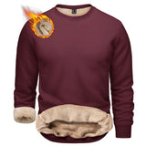 T-shirt polaire / sweat-shirt d'hiver à col rond pour homme "TACVASEN - TJ558D-2"