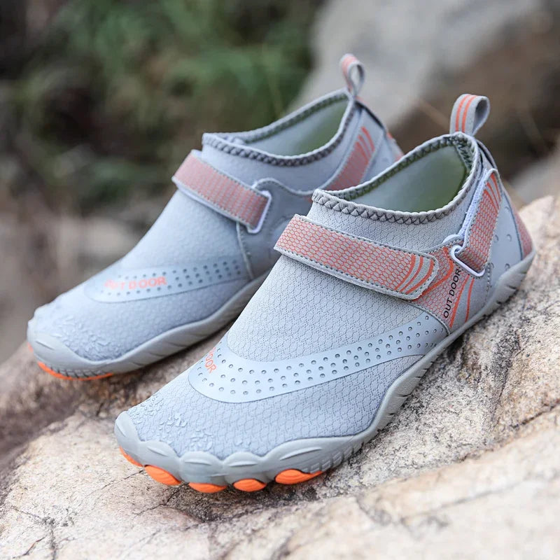 Chaussures d'eau antidérapantes à cinq doigts pour hommes et femmes, baskets légères à séchage rapide, pour pataugeoire en plein air, natation, pieds nus Planète Rando