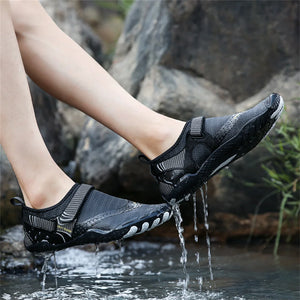 Chaussures d'eau antidérapantes à cinq doigts pour hommes et femmes, baskets légères à séchage rapide, pour pataugeoire en plein air, natation, pieds nus Planète Rando