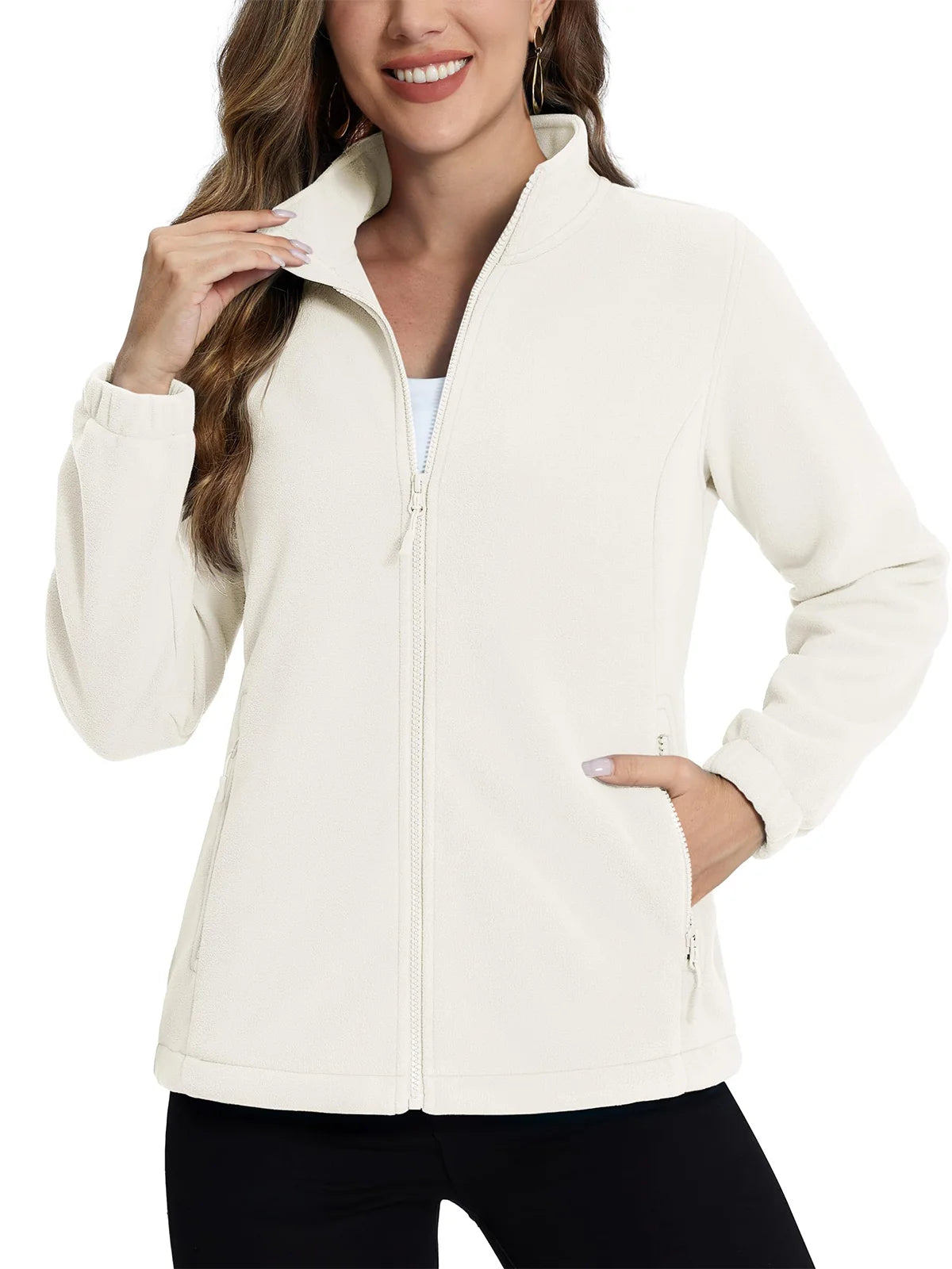 Softshell / polaire avec poches zippées pour femme "TACVASEN - TJ602"