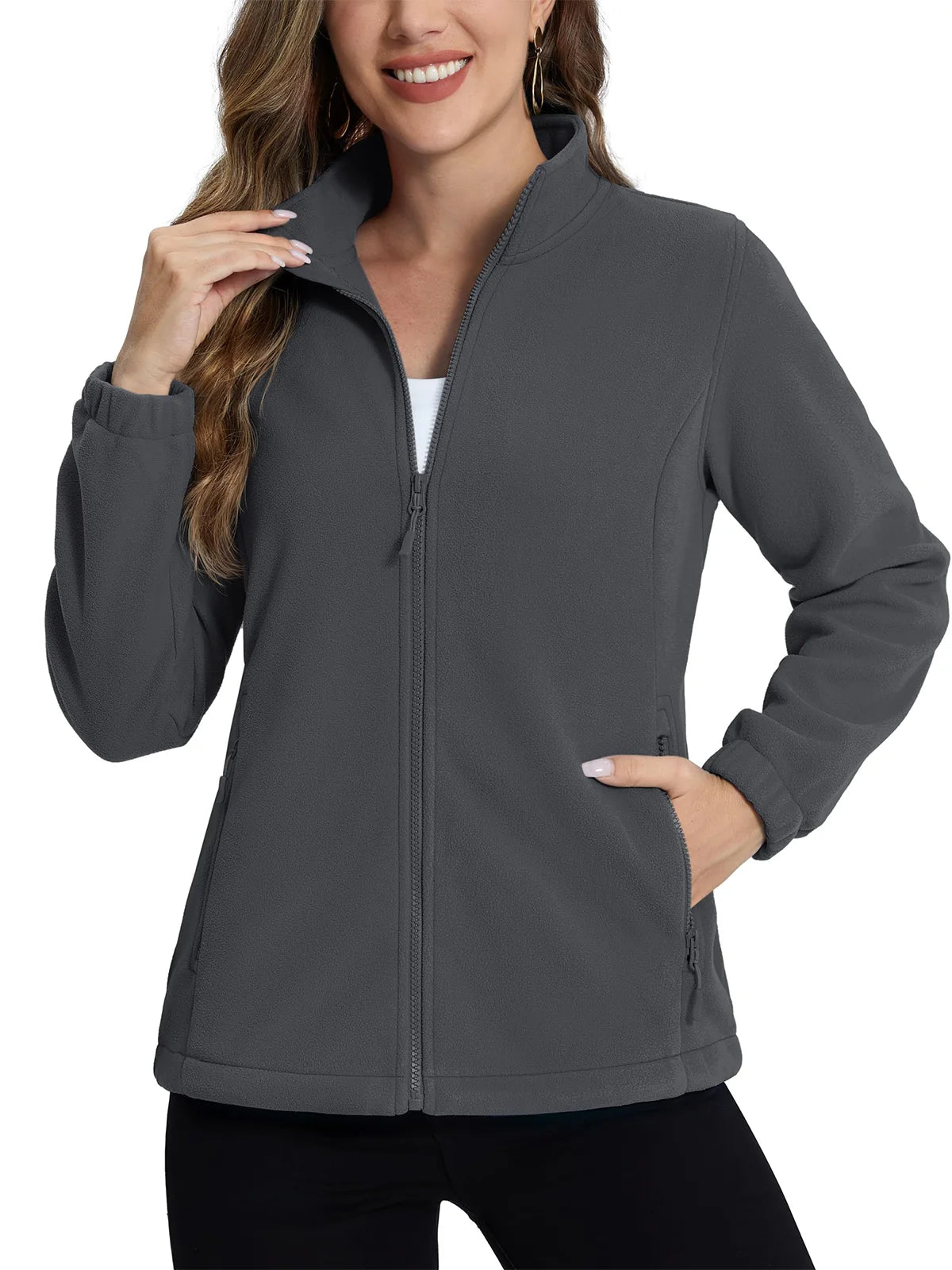Softshell / polaire avec poches zippées pour femme "TACVASEN - TJ602"