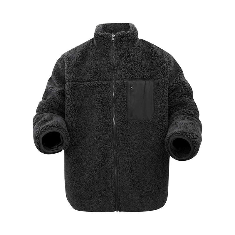 Pull en polaire / veste sherpa chaude réversible pour homme "RENYADAO - RY7897"