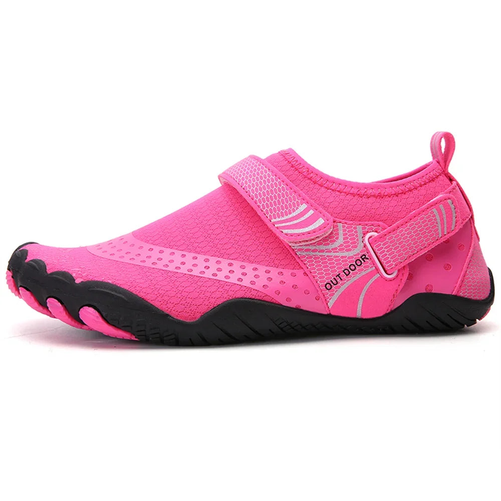 Chaussures d'eau antidérapantes à cinq doigts pour hommes et femmes, baskets légères à séchage rapide, pour pataugeoire en plein air, natation, pieds nus Planète Rando