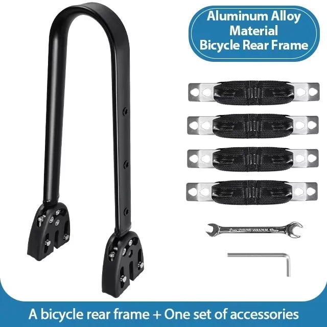 Porte bagage sur fixation arrière en alliage d'aluminium pour VTT / Gravel "Newboler - HOL005 series" Planète Rando