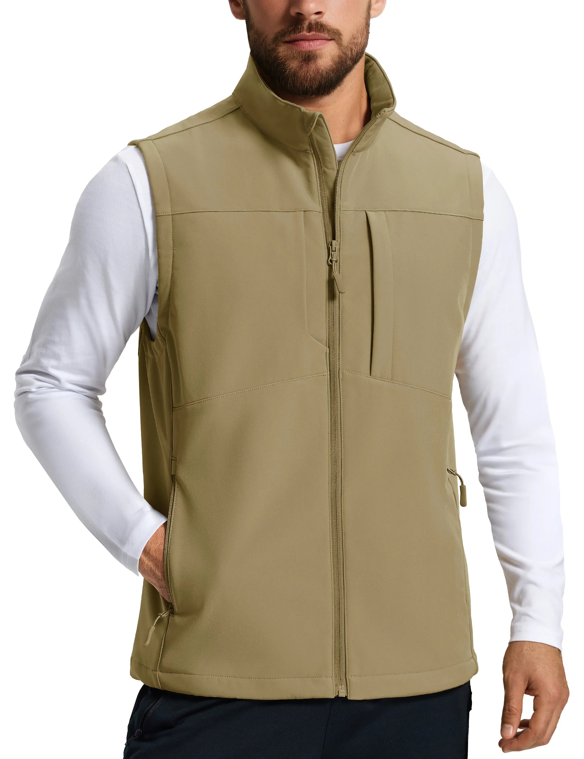 Gilet / softshell sans manche en micro-polaire pour homme "TACVASEN - CTE8"