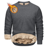 T-shirt polaire / sweat-shirt d'hiver à col rond pour homme "TACVASEN - TJ558D-2"