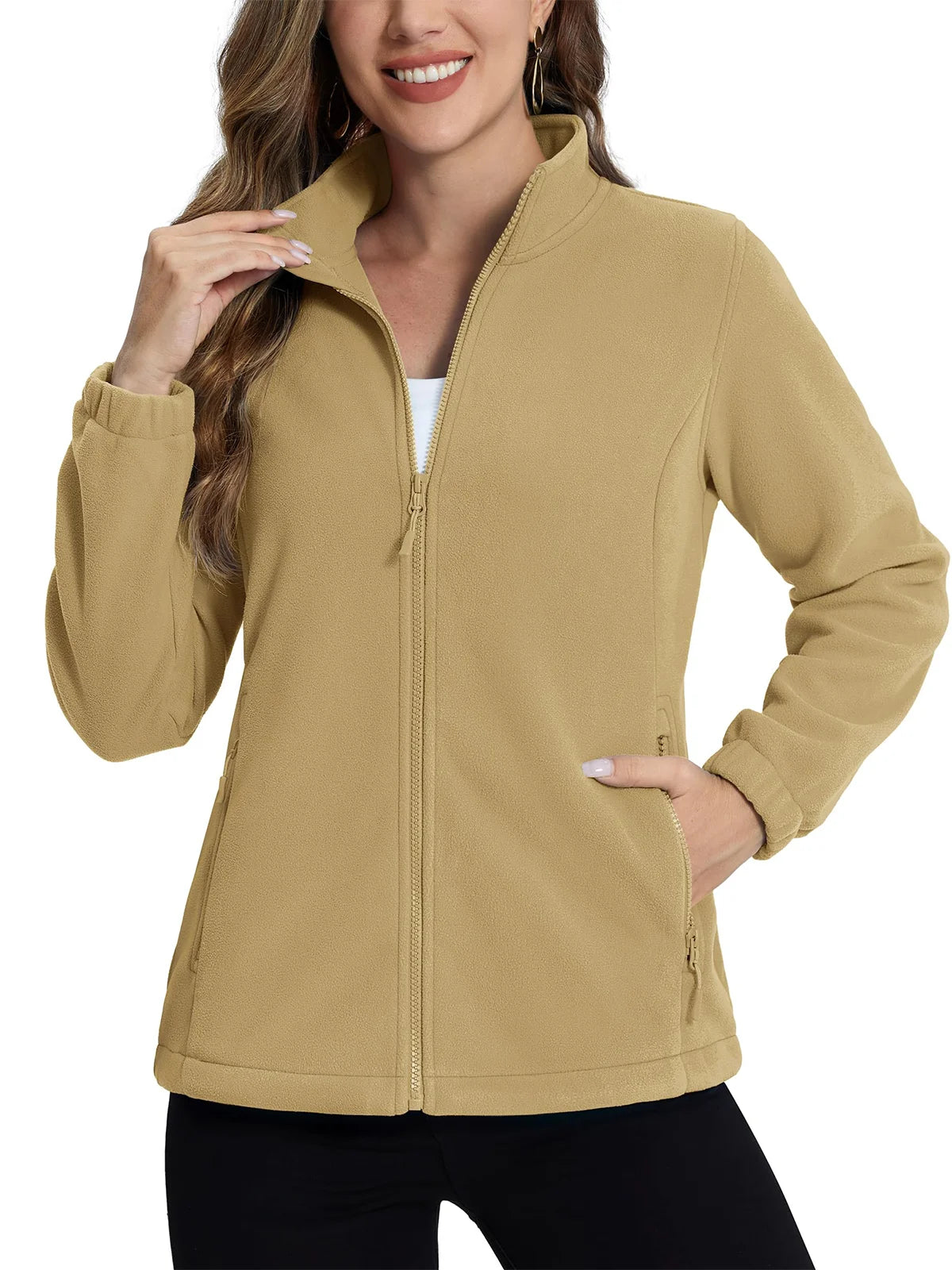 Softshell / polaire avec poches zippées pour femme "TACVASEN - TJ602"