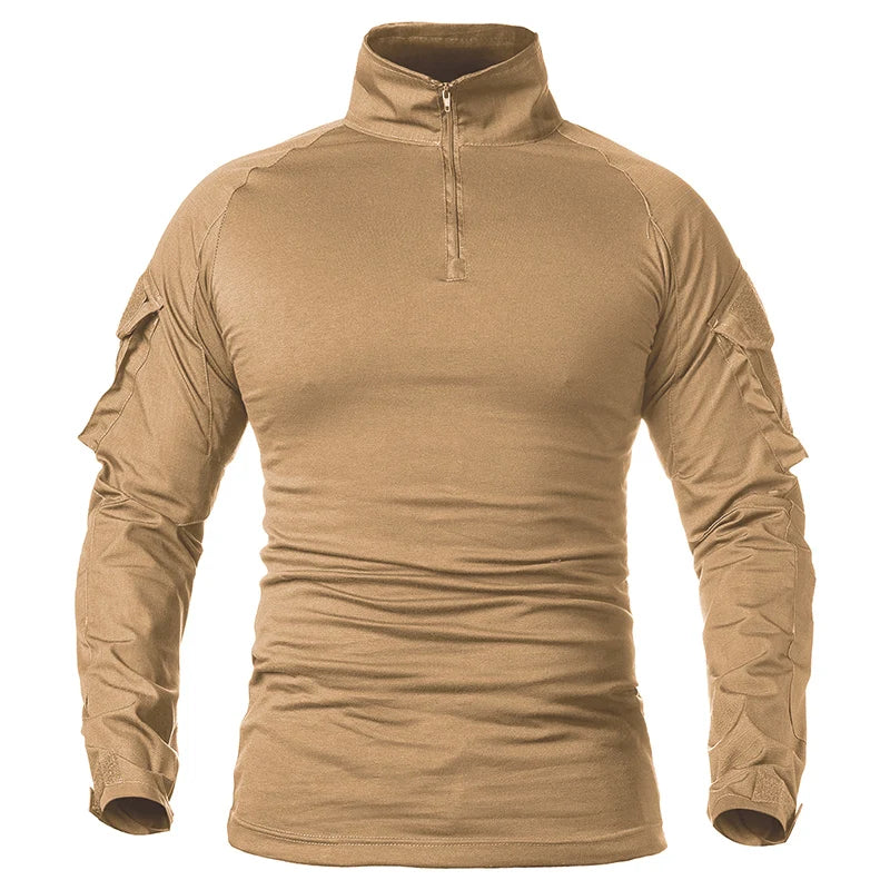 Chemise de combat à manches longues en coton ripstop pour homme "TACVASEN - LSTS139"