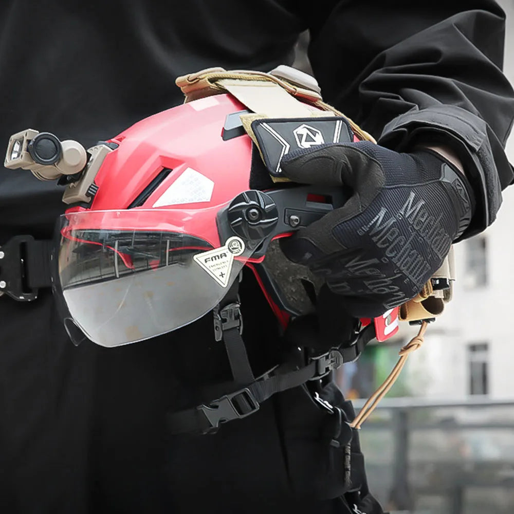 Casque de sauvetage d'urgence FMA EX SAR, casque de sécurité léger pour la conduite en extérieur, visière tactique, TB1452 FMA