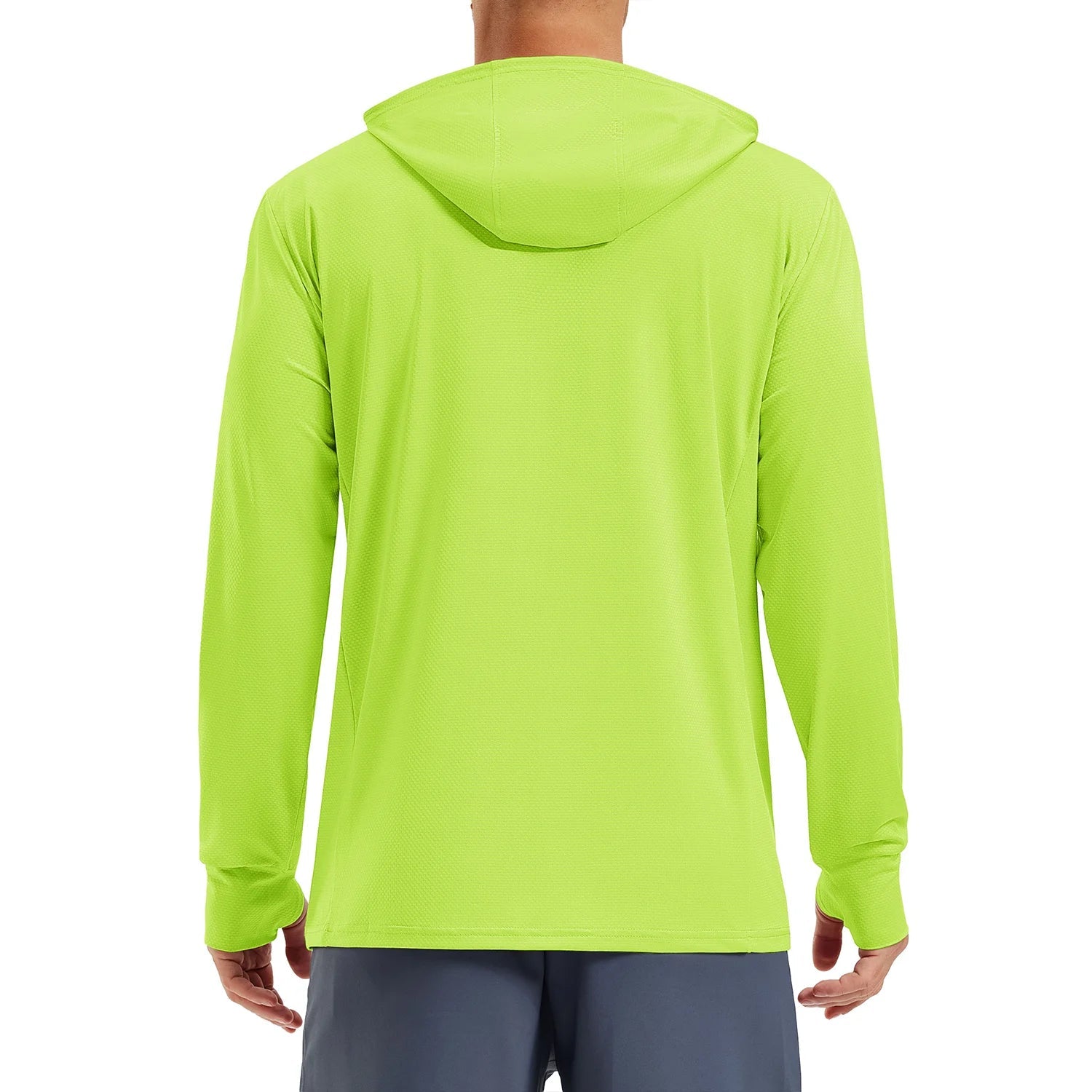 Veste de protection solaire UPF 50+ pour homme TACVASEN, veste de pêche légère à capuche avec 4 poches et trous pour les pouces, respirante Planète Rando