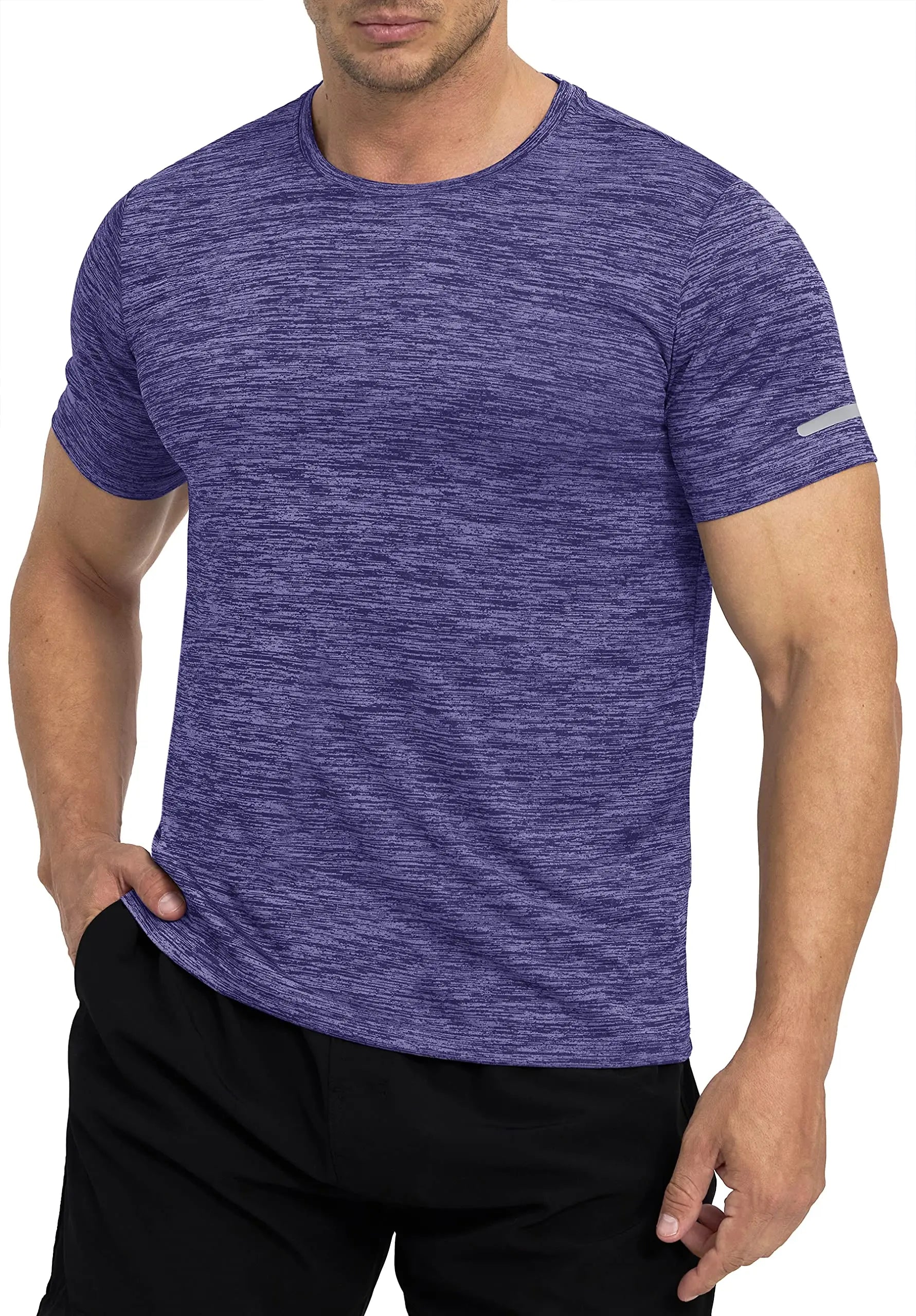 T-shirts d'été à séchage rapide avec bande réfléchissante pour homme "TACVASEN - TS234"