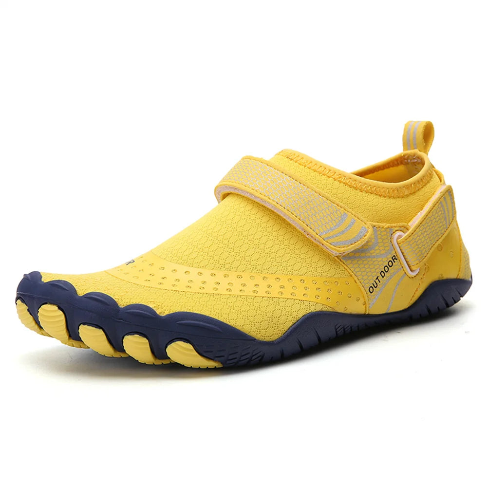 Chaussures d'eau antidérapantes à cinq doigts pour hommes et femmes, baskets légères à séchage rapide, pour pataugeoire en plein air, natation, pieds nus Planète Rando