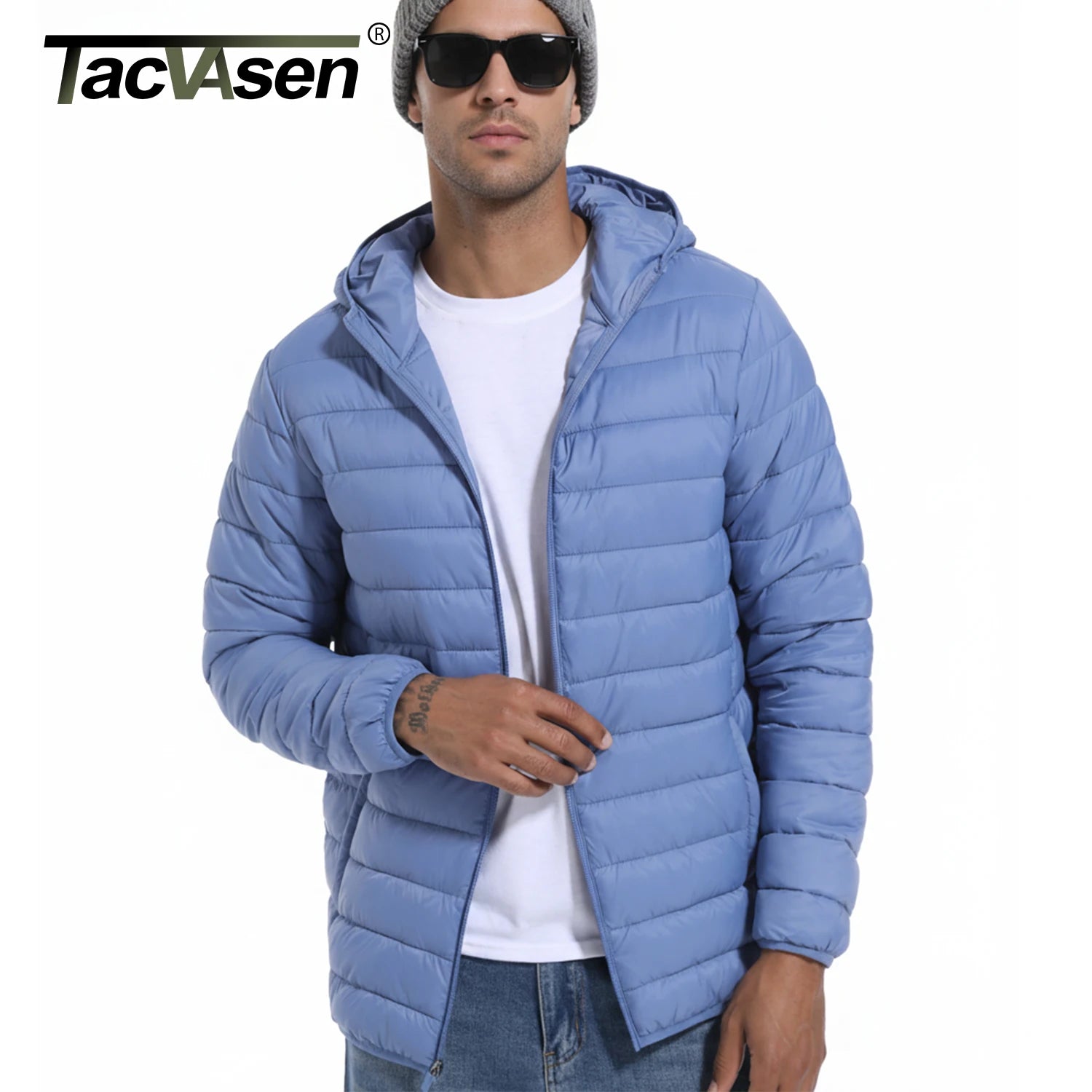 Doudoune synthétique matelassée à séchage rapide pour homme "TACVASEN - TJ623"
