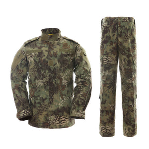 Combinaison de camouflage 17 couleurs, ensemble de vêtements de combat Airsoft, vêtements d'entraînement surdimensionnés, costumes de chasse et de pêche en plein air 3XL A2F48 Planète Rando