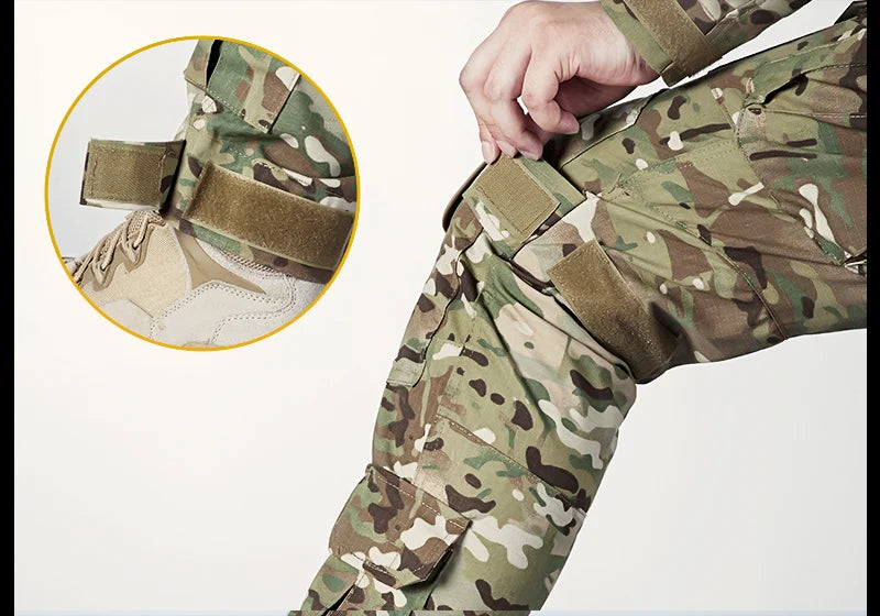 Pantalon de Combat pour hommes avec genouillères, pantalon de Sport Cargo tactique, Camouflage Multicam, Trekking, vêtements de chasse Emersongear