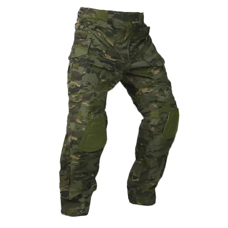 Pantalon de Combat pour hommes avec genouillères, pantalon de Sport Cargo tactique, Camouflage Multicam, Trekking, vêtements de chasse Emersongear