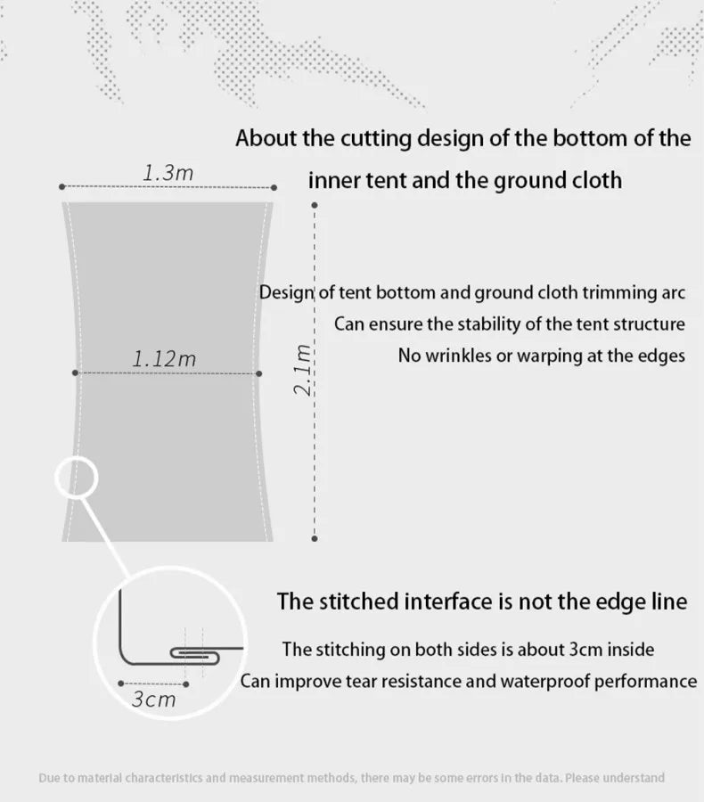 Tente de camping double-parois autoportante en nylon ultraléger 15D enduit de silicone "3F UL Gear - Floating Cloud" Planète Rando