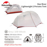 Tente de camping / bivouac en nylon siliconé 20D double-parois pour 2 personnes "Naturehike - Star River 2" Naturehike