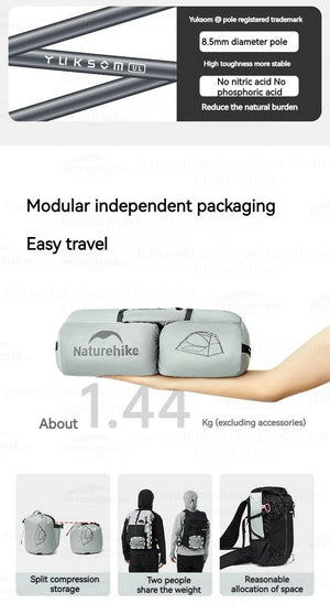Naturehike Star River UL Tent 15D Nylon Ultralight Double-Layer Hiking Outdoor Camping Trekking Tent for Adventure Enthusiasts Planète Rando