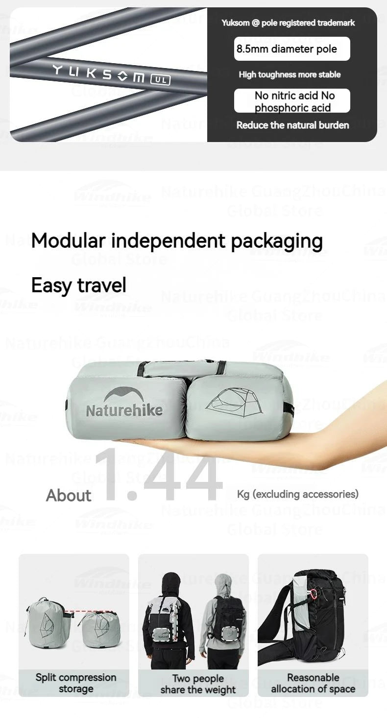 Naturehike Star River UL Tent 15D Nylon Ultralight Double-Layer Hiking Outdoor Camping Trekking Tent for Adventure Enthusiasts Planète Rando