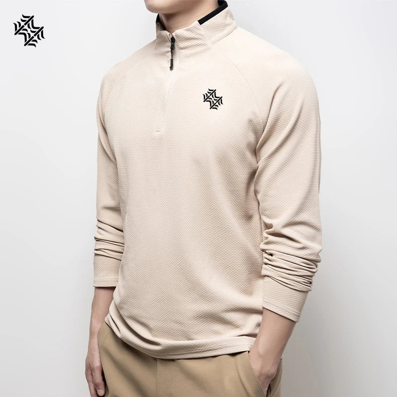 Sweat-shirt / t-shirt à manches longues en micro-polaire et respirant pour homme "SBWL - 8865"