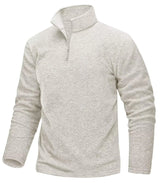 Pull thermique / sweat-shirt polaire à col zippé 1/4 pour homme "TACVASEN - TJ618"
