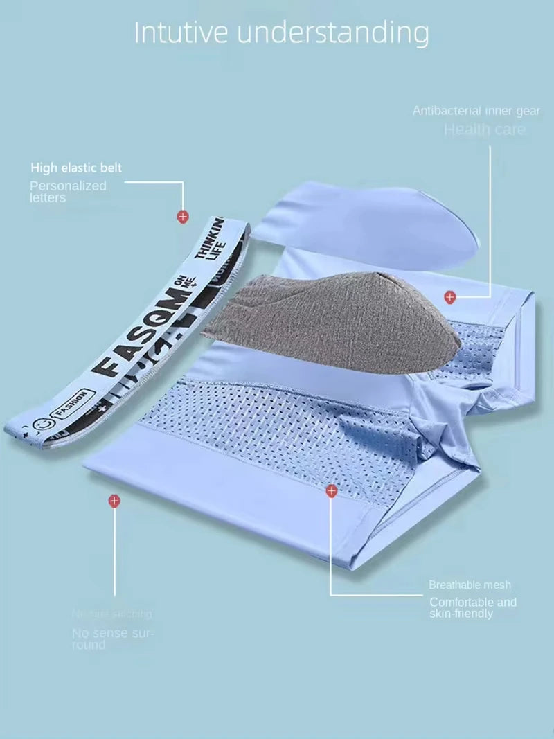 Sous-vêtement respirant ajusté en fibre de bambou "FasQm - 9921" FasQm