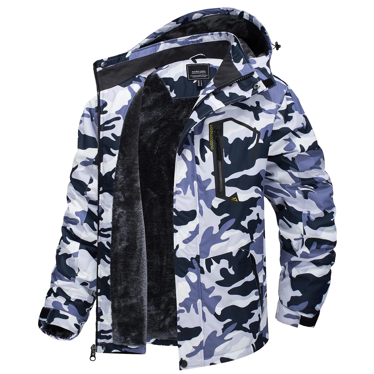 Parka polaire, veste imperméable pour le ski et les sports d'hiver pour homme "TACVASEN - TJ153D"