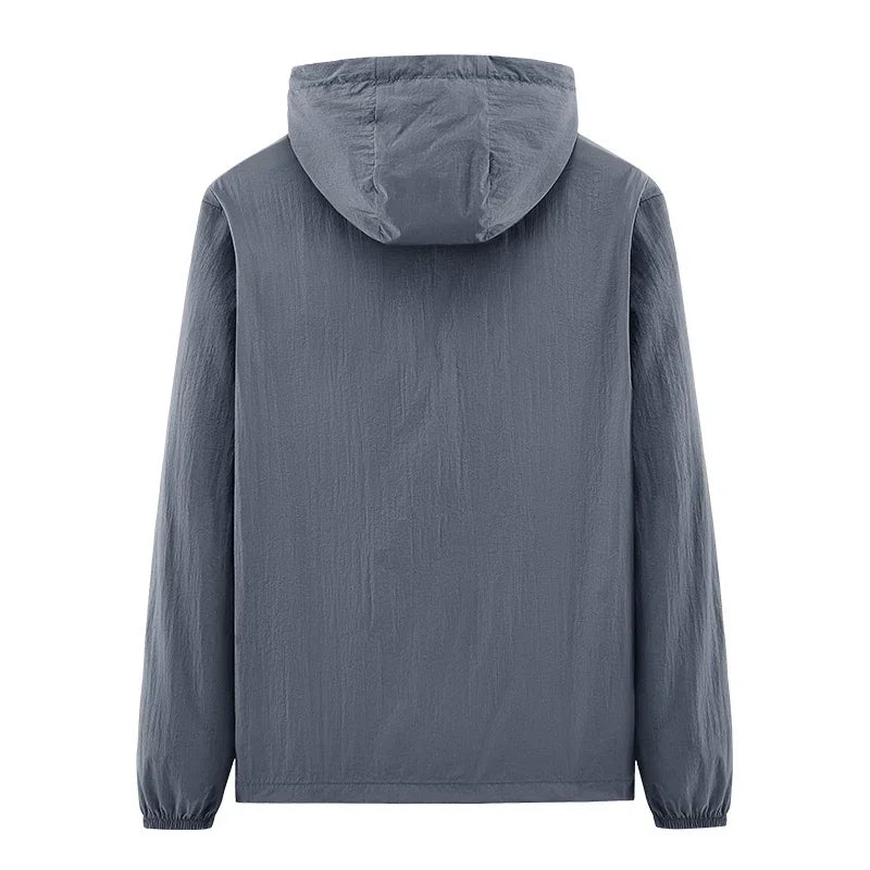 Veste de protection solaire à séchage rapide pour homme, coupe-vent ultra léger, coupe-vent à capuche, extérieur, randonnée, pêche, cyclisme, sport, été OSW