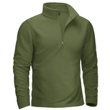 Pull thermique / sweat-shirt polaire à col zippé 1/4 pour homme "TACVASEN - TJ642"