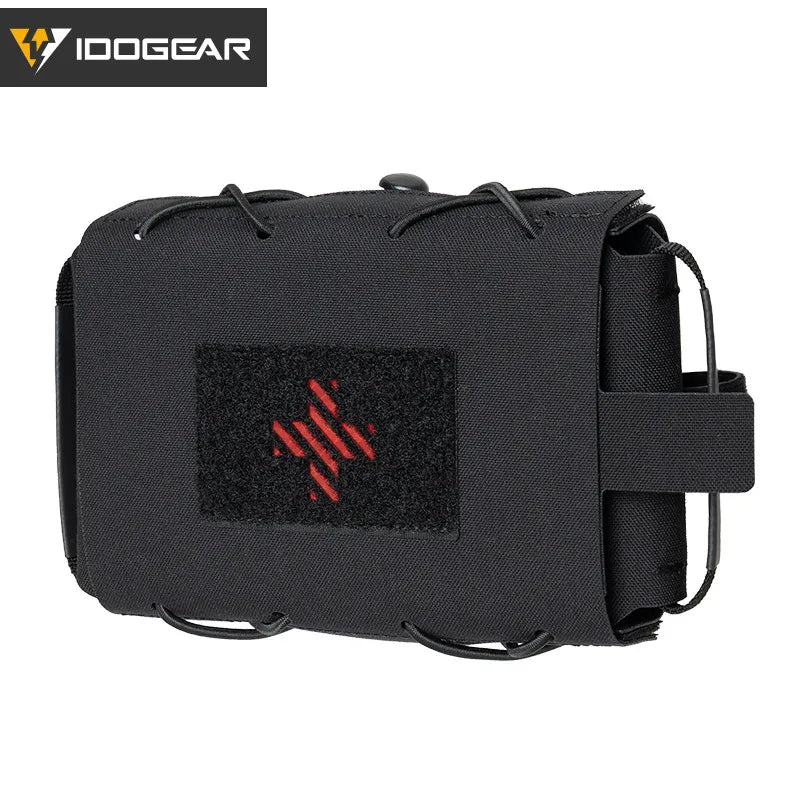 Pochette tactique avec passant MOLLE pour équipement médical "IDOGEAR - IG-BG35132"