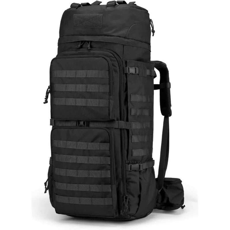 Sac à dos tactique Spanker Excellente Elite de 75 L en polyester 900D, avec de nombreuses poches, système MOLLE et bretelles rembourrées.