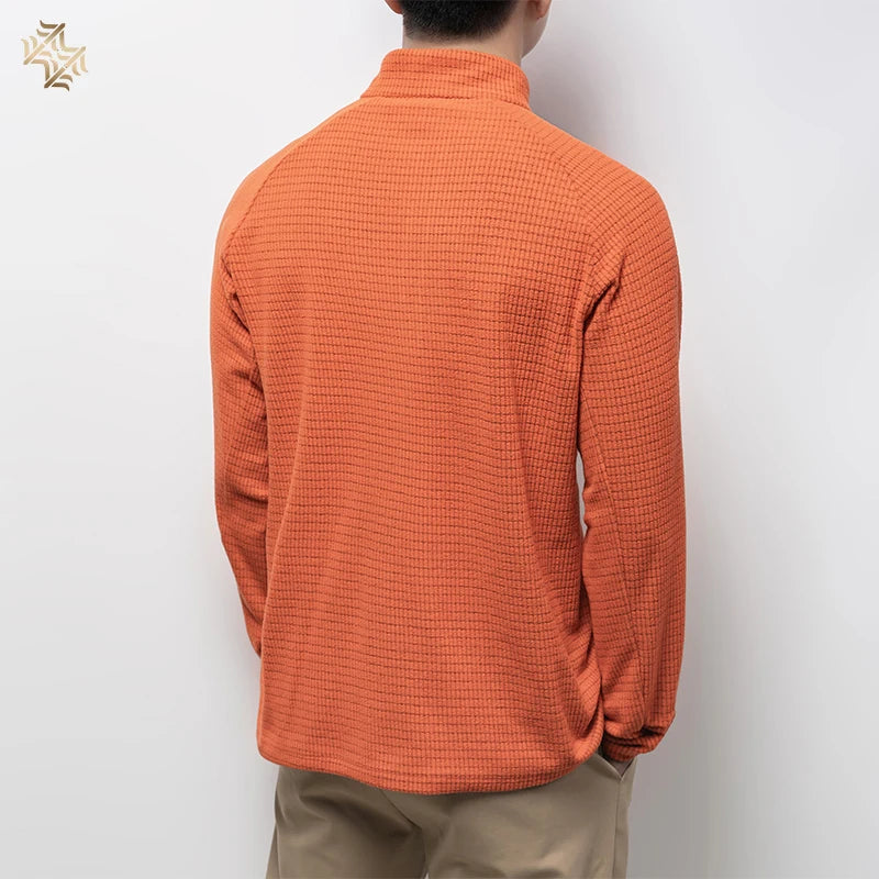 Sweat-shirt / t-shirt à manches longues en micro-polaire et respirant pour homme "SBWL - 88169"