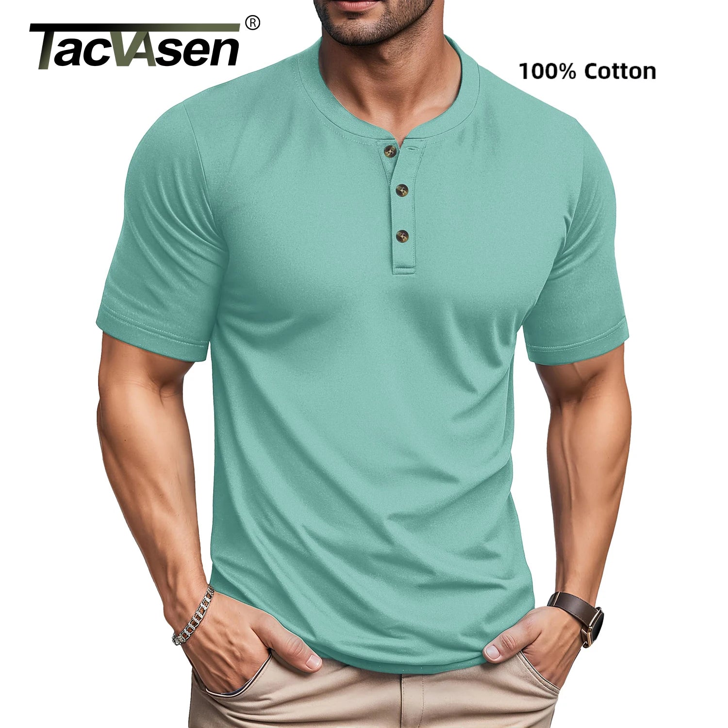 T-shirts manches courtes 100% coton pour homme "TACVASEN - TS277"