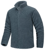 Pull en polaire / veste sherpa chaude zippée intégrale pour homme "TACVASEN - TJ605"