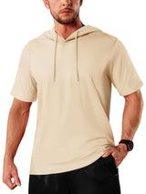 T-shirt à capuche légers en coton pour l'été, manches courtes "TACVASEN - TS300"