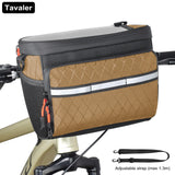 Sac avant de vélo New6L, multifonctionnel, grande capacité, panier de vélo isotherme avec écran tactile, accessoire de vélo multi-poches pour l'extérieur Planète Rando