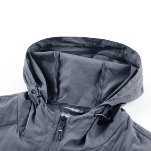 Veste de protection solaire à séchage rapide pour homme, coupe-vent ultra léger, coupe-vent à capuche, extérieur, randonnée, pêche, cyclisme, sport, été OSW